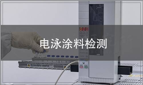 電泳涂料檢測